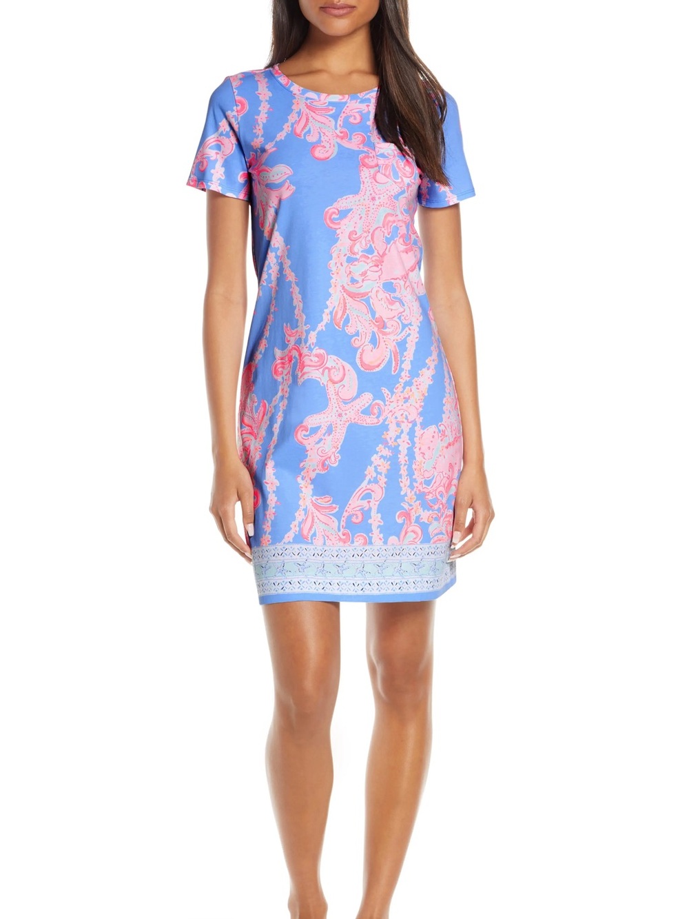 Lilly Pulitzer Declan Blue Peri Go With The Flow Engineered Size M